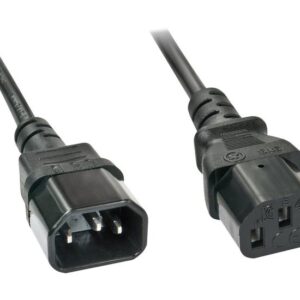 Lindy IEC-Mains Extension Cable - strømkabel - IEC 60320 C14 til IEC 60320 C13 - 2 m