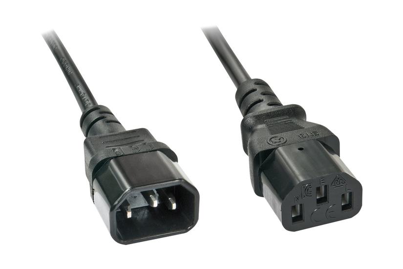 Lindy IEC-Mains Extension Cable - strømkabel - IEC 60320 C14 til IEC 60320 C13 - 2 m