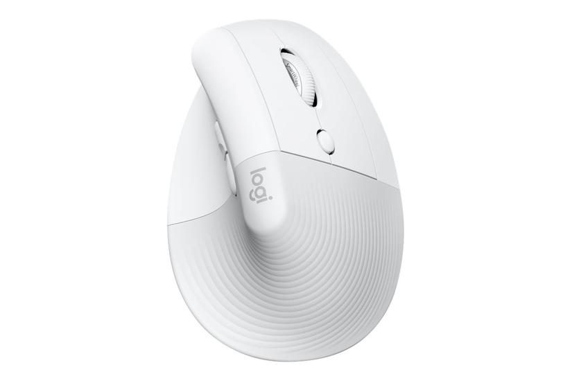 Logitech Lift for Mac - lodret mus - Bluetooth - off-white