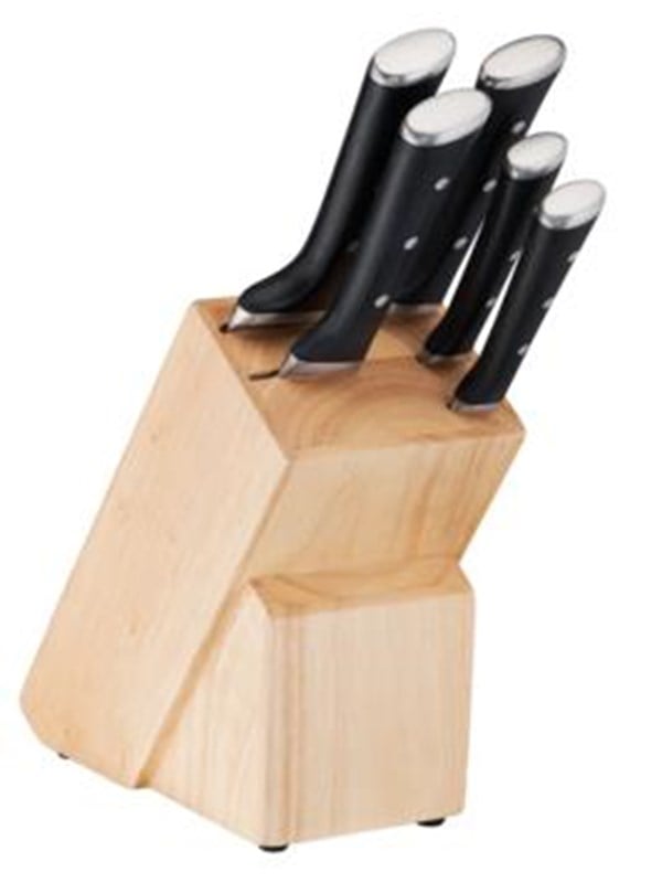 Tefal ICE FORCE Set Wooden block + 5 knives