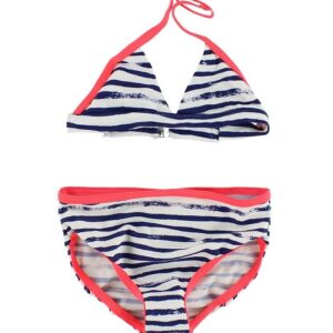 Creamie Bikini - Hvid/Navy Stribet