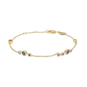 14 karat Mads Z Luxury Rainbow armbånd - 1554062