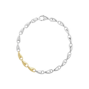 Georg Jensen Reflect armbånd - 20001182 Guld/Sølv Large