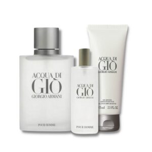 Giorgio Armani - Acqua Di Gio Pour Homme Sæt - 100ml Edt - 15ml Edt - Shower Gel