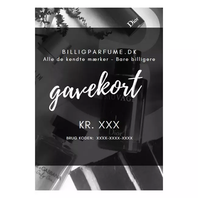 Gavetip.dk Gavekort til Billigparfume.dk