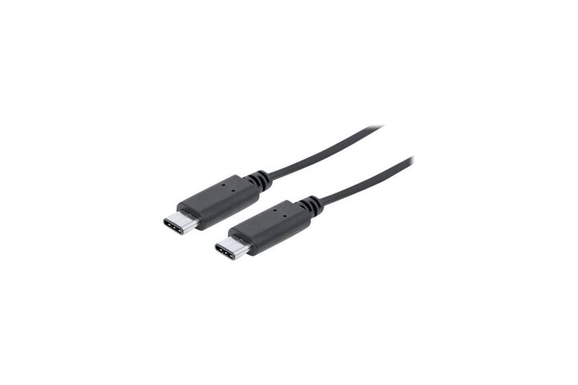 Manhattan 353526 USB-kabel 1 m USB 3.2 Gen 2 (3.1 Gen 2) USB C Sort