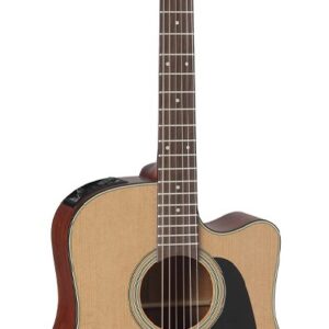 Takamine P1DC - Western guitar med pickup og cutaway inkl. Hardcase - Natur