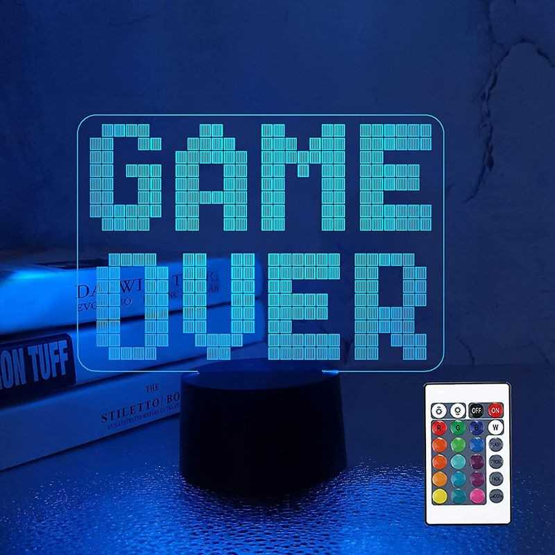 3D lampe Game Over