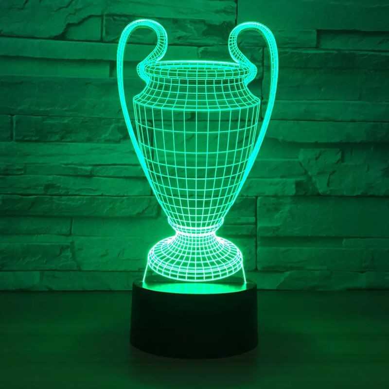 3D lampe fodbold pokal