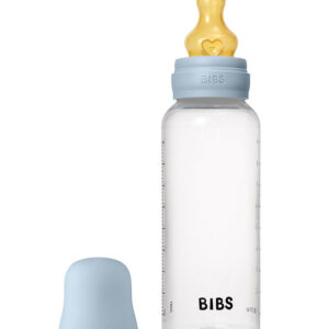 Bibs Sutteflaske - 270 ml - Naturgummi - Baby Blue