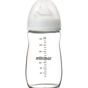 Mininor Sutteflaske - Glas - 240 ml - Hvid