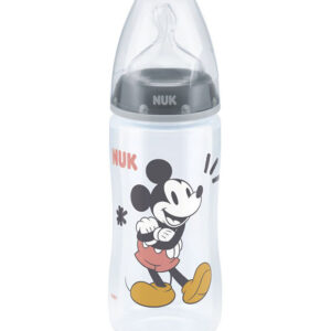 Nuk Sutteflaske - First Choice+ - M - 300ml - Mickey Mouse Grå