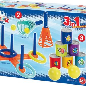 3-i-1 Ringspil, Dåsekast Og Kast Og Grib Spil