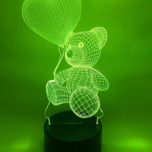 3D bamse lampe