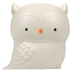 A Little Lovely Company Natlampe - 11,8x11,5 cm - Owl - Grå