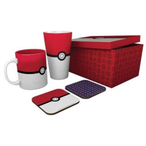 ABYstyle - POKEMON Gift Set Glass + Mug + 2 Coasters Pokéball - Gaveæske