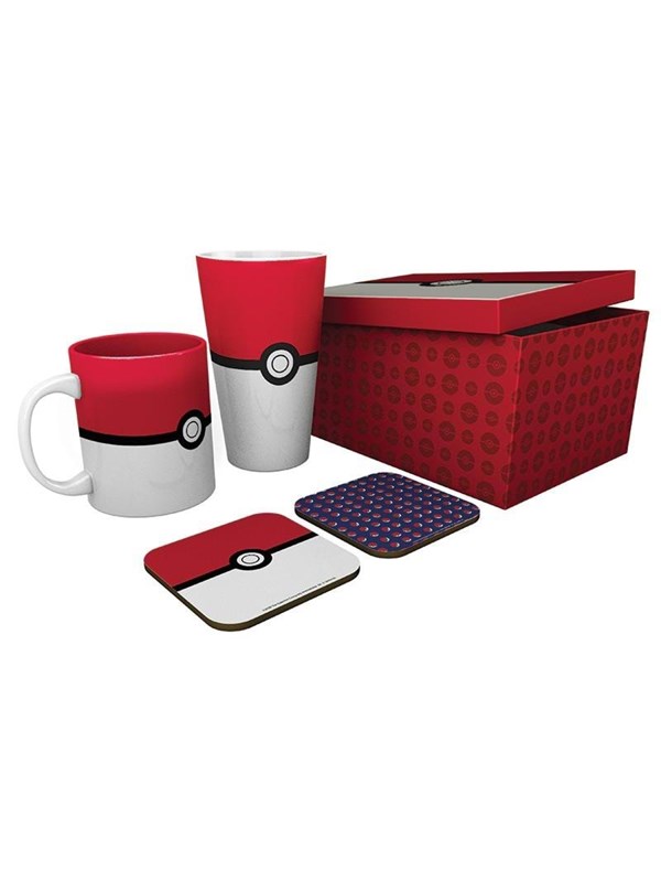 ABYstyle - POKEMON Gift Set Glass + Mug + 2 Coasters Pokéball - Gaveæske