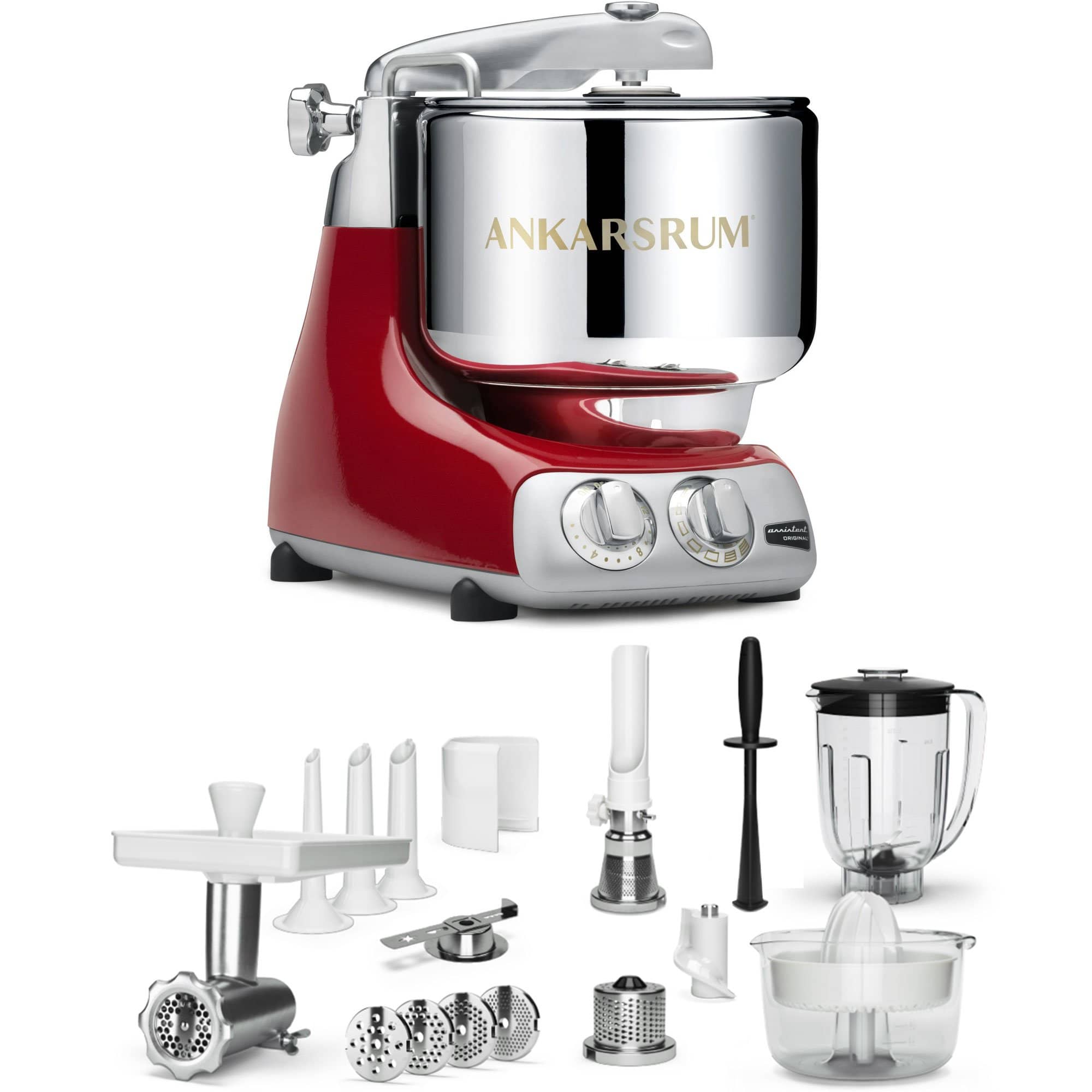 AKM 6230 Køkkenmaskine + Deluxe pakke, Red