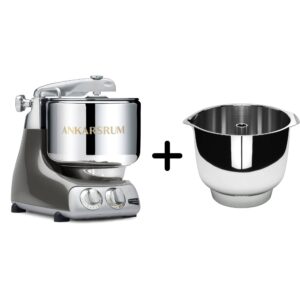 AKM 6230 køkkenmaskine + Assistent Original piskeskål, black chrome