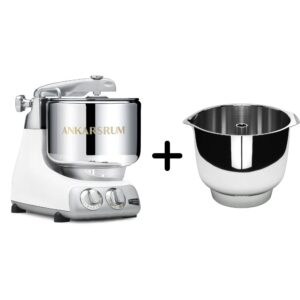 AKM 6230 køkkenmaskine + Assistent Original piskeskål, glossy white