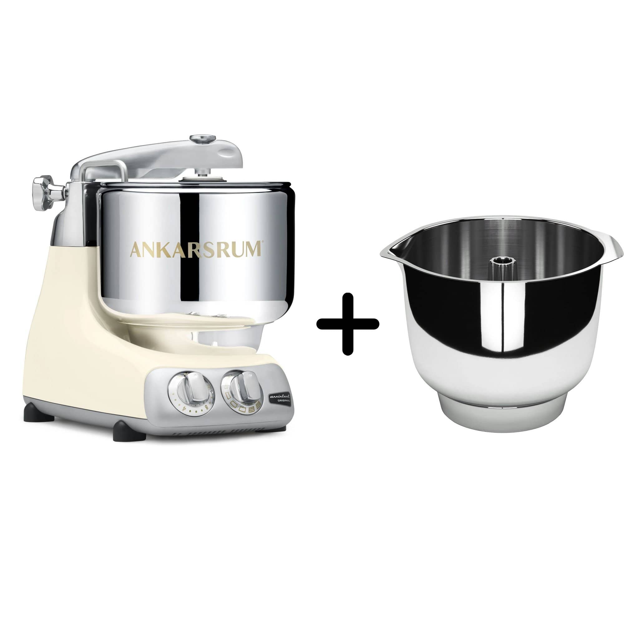 AKM 6230 køkkenmaskine + Assistent Original piskeskål, light creme