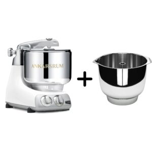 AKM 6230 køkkenmaskine + Assistent Original piskeskål, mineral white
