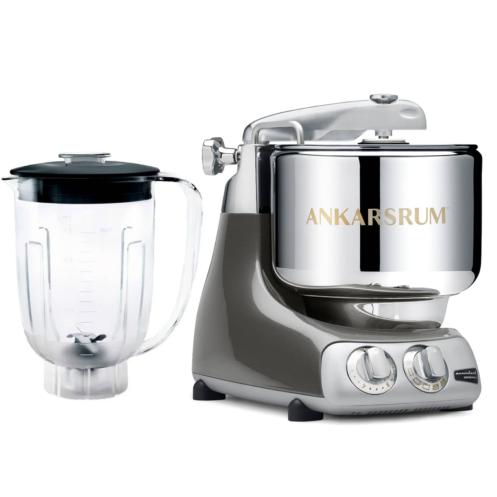 AKM 6230 køkkenmaskine + blender, black chrome