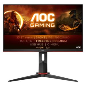 AOC Gaming 24G2ZU/BK Gamer skærm WLED 23.8" 240Hz IPS 0.5ms