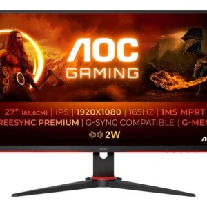 AOC Gaming 27G2SPAE/BK Gamer skærm 27" IPS 165 Hz 1ms