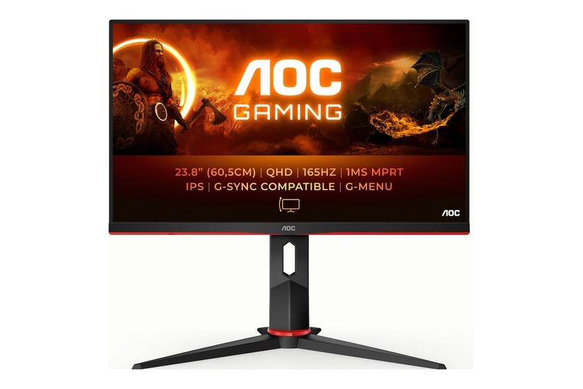 AOC Q24G2A/BK Gaming skærm - 24" IPS 165 Hz QHD 2560x1440