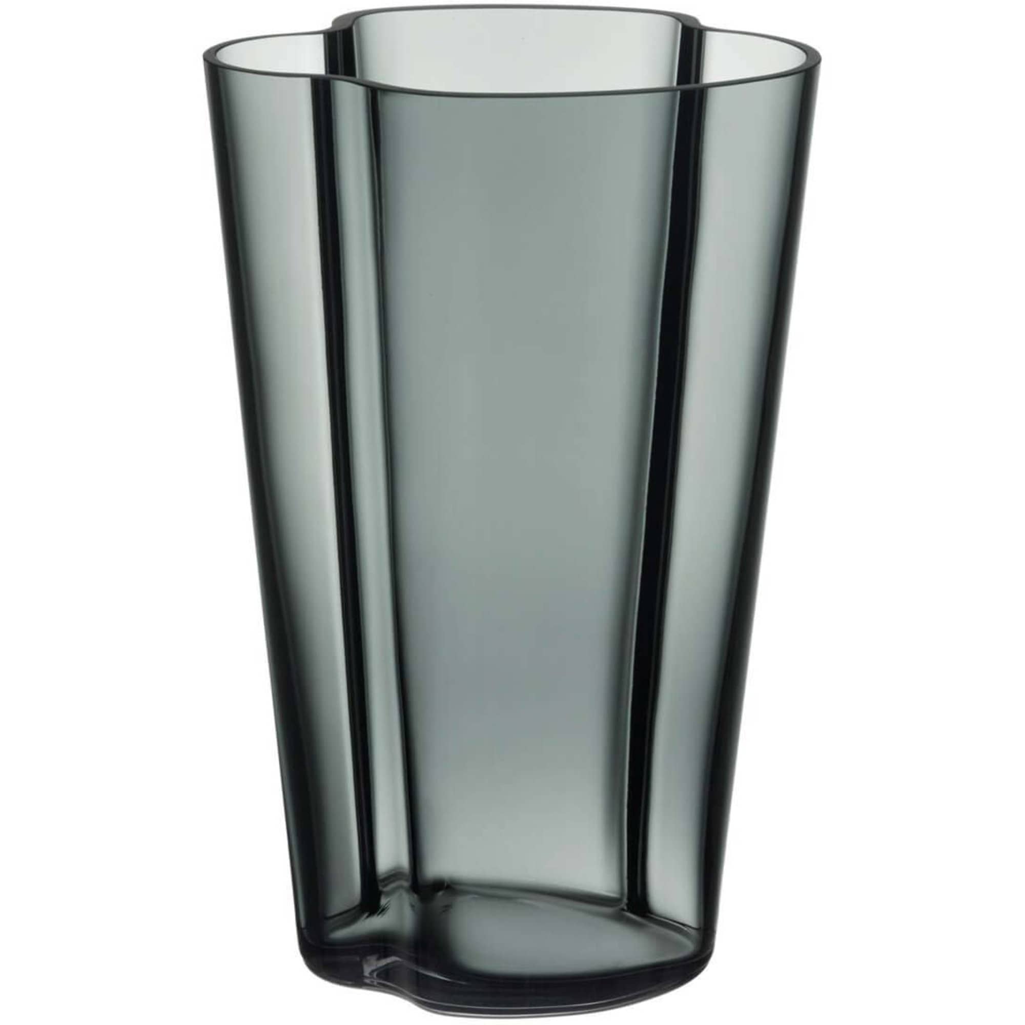 Aalto vase, 22 cm., mørk grå