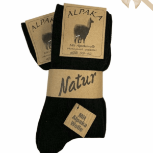 Alpaka Uldsokker | Sort, Pakke med 2 par 35/38
