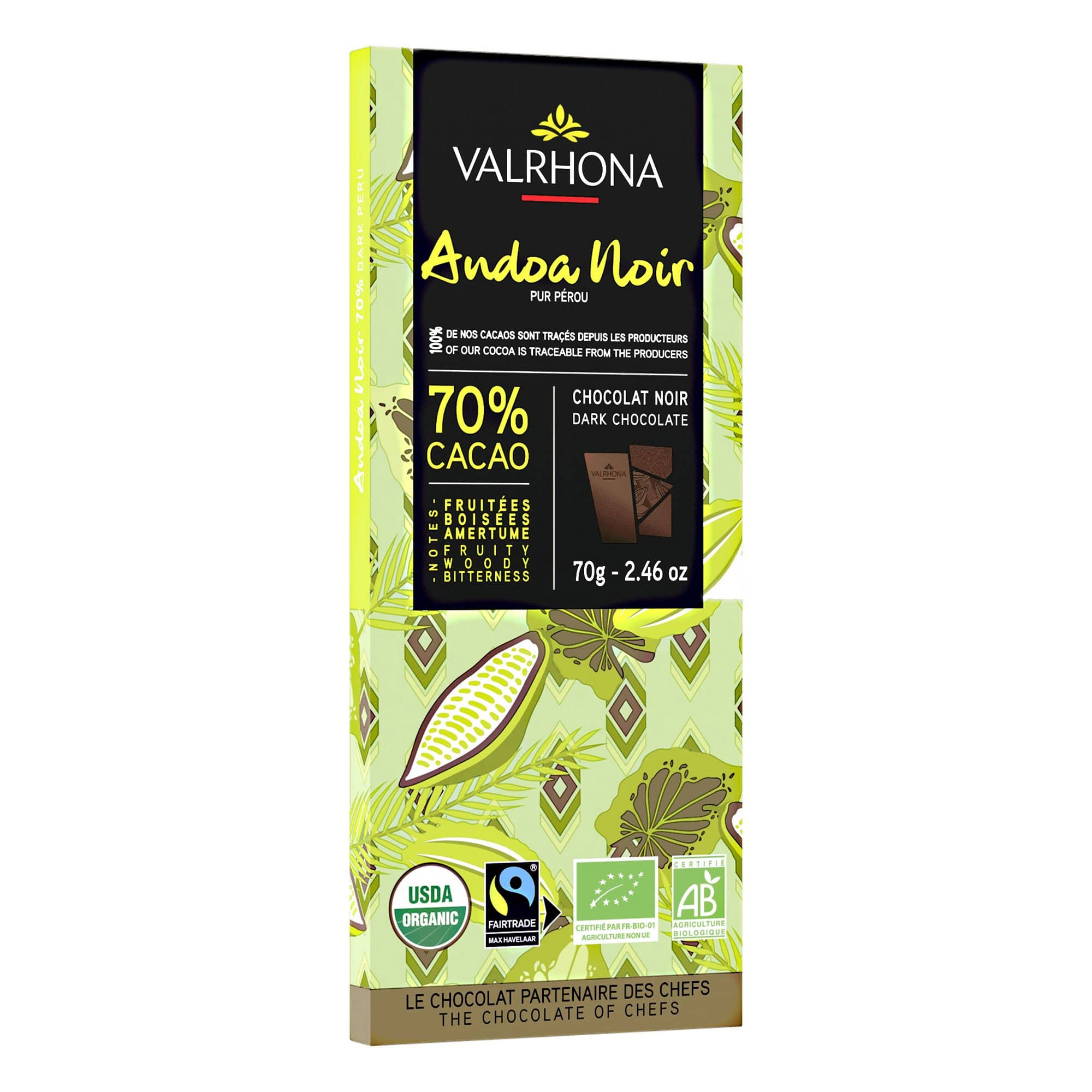 Andoa 70% chokoladebar, 70 g