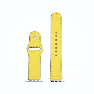 Apple Watch rem læder 38mm / 40mm gul