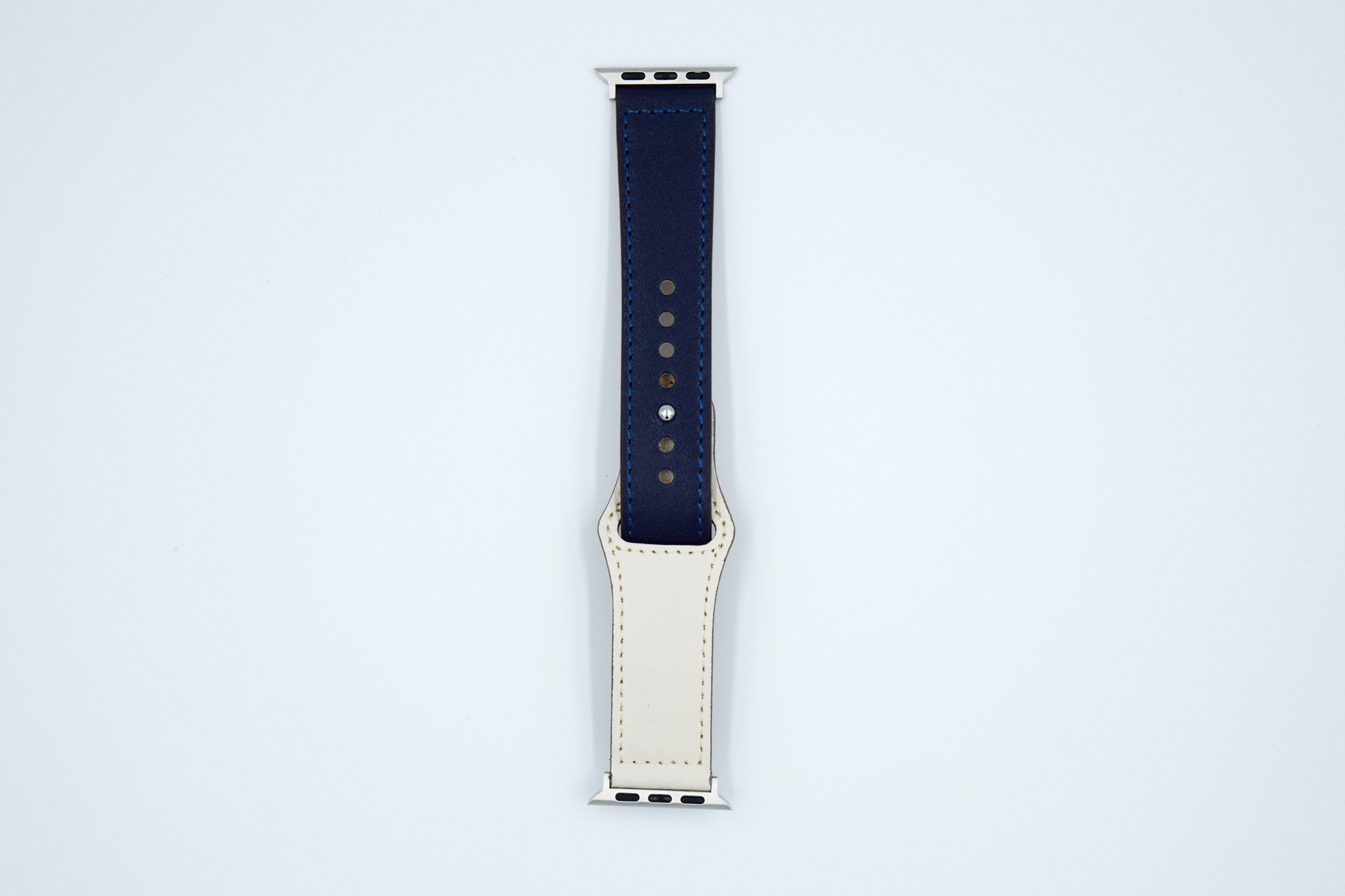 Apple Watch rem læder 42mm / 44mm marine