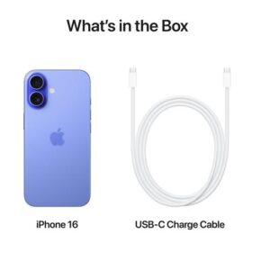 Apple iPhone 16 - ultramarineblå - 5G smartphone - 128 GB - GSM