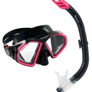 Aqua Lung Snorkelsæt - Adult - Combo Hawkeye/Pike - Sort/Pink
