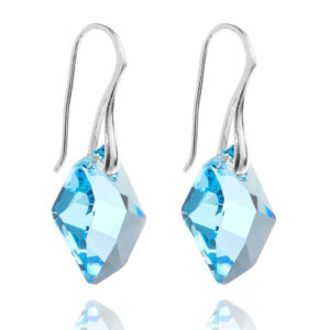Arctic øreringe - "Aquamarine"/sølv