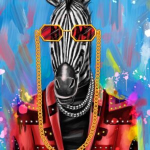 Artsy Zebra Plakat