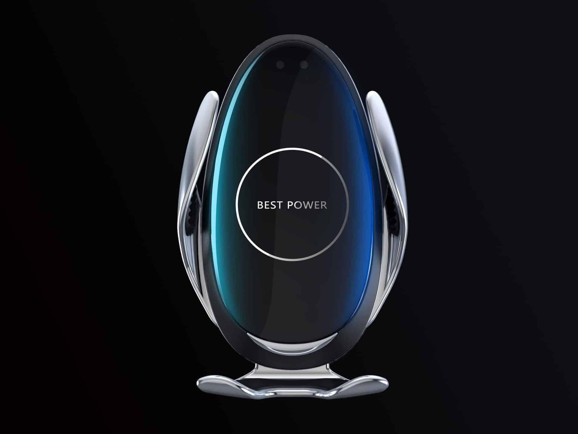Automatisk Mobilholder til bilen med Trådløs oplader - Majestic Editon - iHero