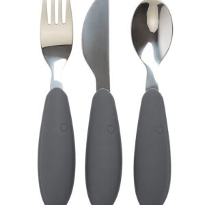 BIBS Børnebestik - 3-Pak - Iron