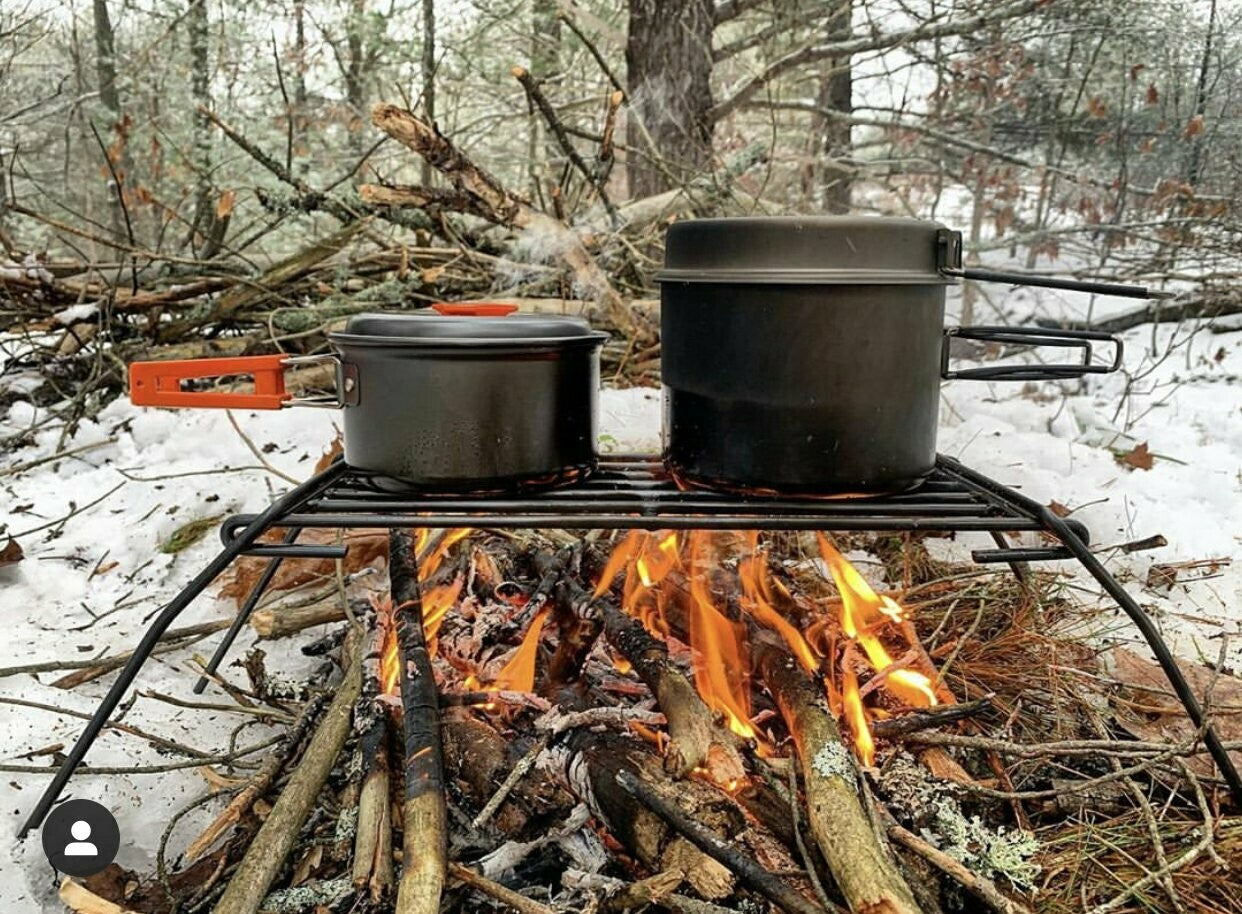 Bål Grill - Foldbar - Håndsmedet