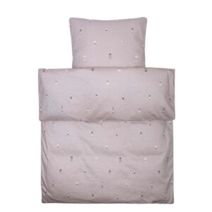 Baby Sengetøj, Rosa Med Dukker, Smallstuff