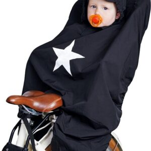Babytrold - Regnslag Til Cykelstol - Sort