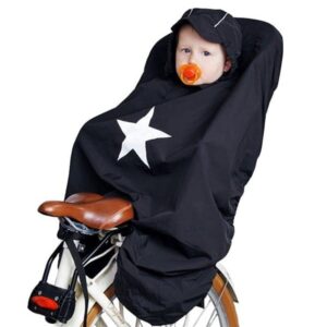 Babytrold Regnslag til cykelstol, Sort