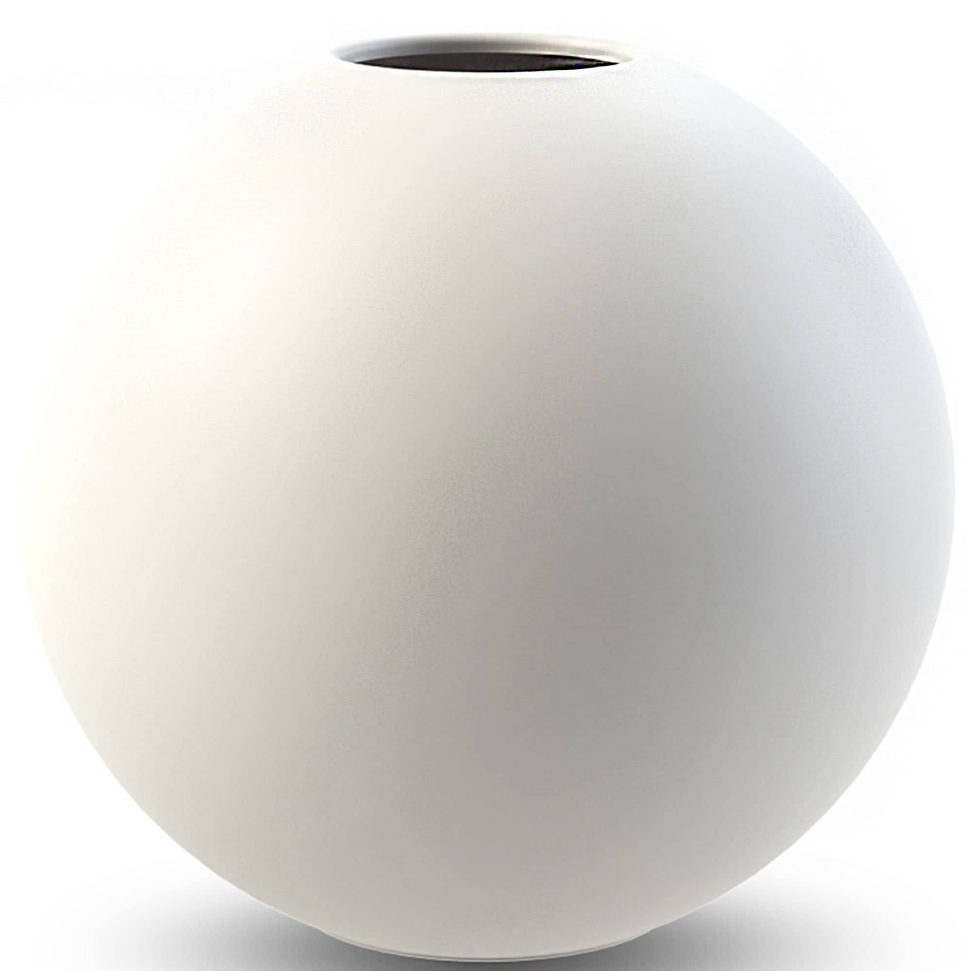 Ball vase, 10 cm, white