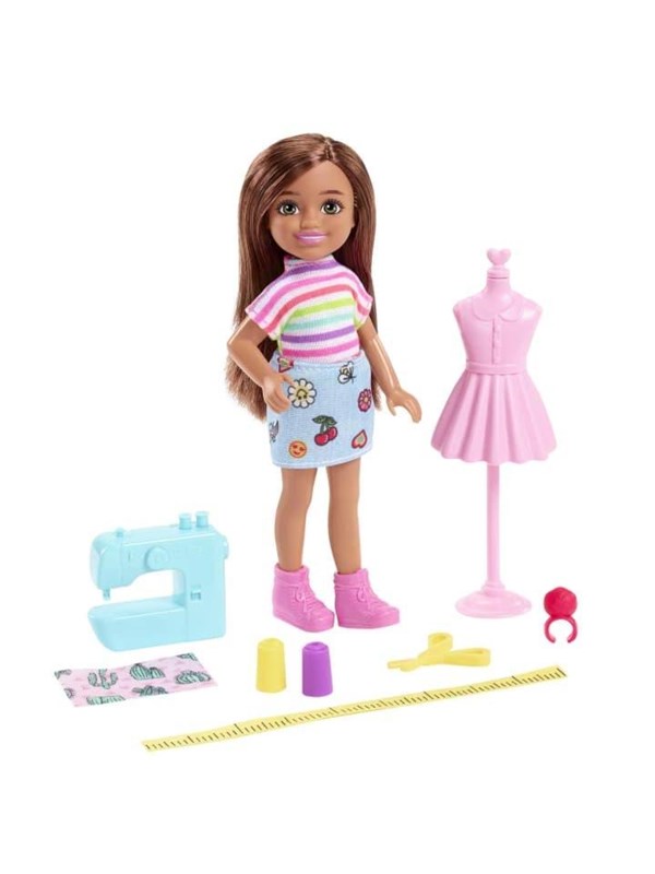 Barbie Chelsea Can Be Playset With Brunette Chelsea Fashion Designer Doll