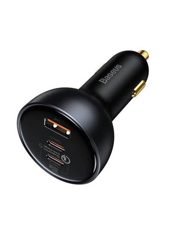 Baseus Car Charger Qualcomm USB 2x USB-C 160W (Grey)