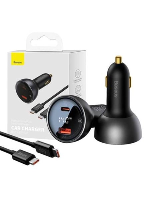 Baseus Car charger Superme USB USB-C 140W (black)