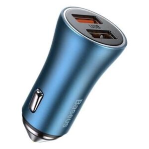 Baseus Golden Contactor Pro car charger 2x USB 40W (blue)